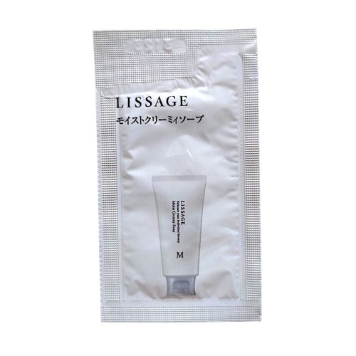 Kanebo Lissage Resage Moist Creamy Soap Зволожувальне кремове мило для вмивання, пробник 2 г