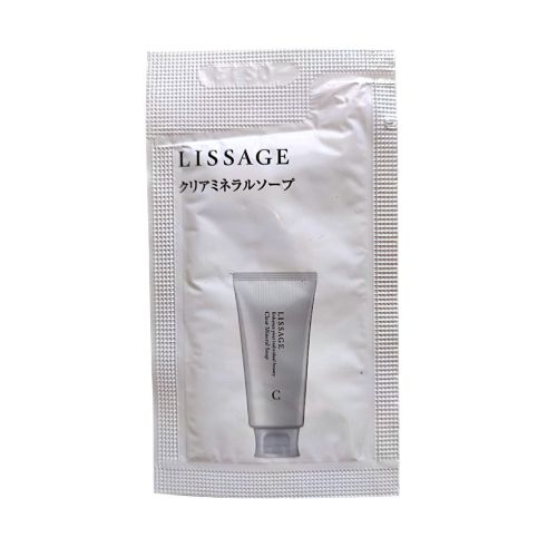 Kanebo Lissage Resage Clear Mineral Soap Очищуюче мило для обличчя з мароканською глиною, пробник 2 г