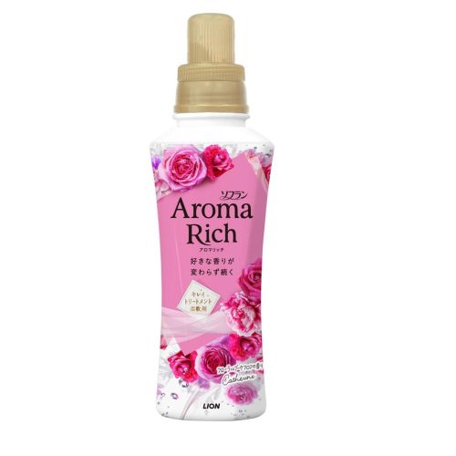 LION Soflan Aroma Rich Catherine Парфумований кондиціонер для білизни, аромат квітів і фруктів, 480 мл
