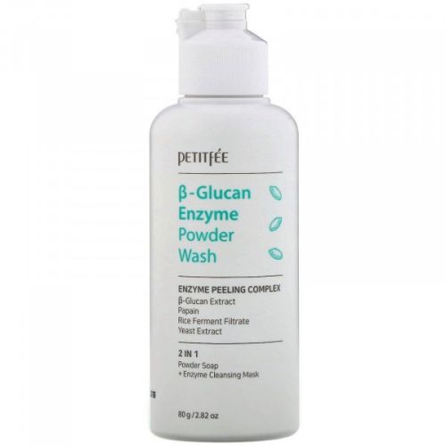 PETITFEE Beta-Glucan Enzyme Powder Wash Ензимна пудра для вмивання з бета-глюканом, 80 г. До 10/2027