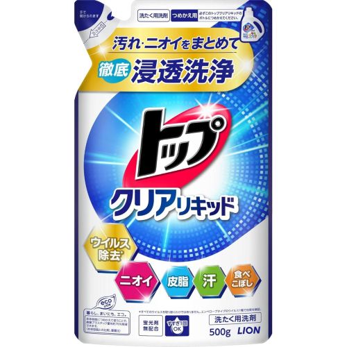 Lion Top Clear Liquid Засіб для прання з ферментами, поповнення 500 г