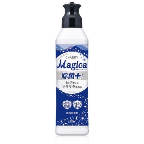 LION Charmy Magica+ Засіб для миття посуду з дезинфікуючим ефектом, цитрусовий аромат, 220 мл