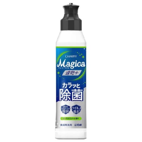LION Charmy Magica Quick Dry Antibacterial Засіб для миття посуду, аромат цитрусова мята, 220 мл