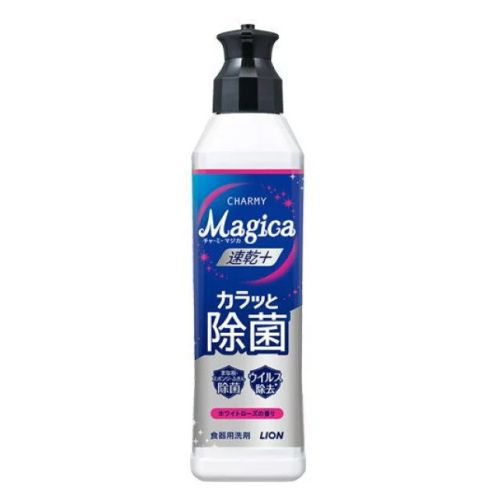LION Charmy Magica Quick Dry Antibacterial Засіб для миття посуду, аромат троянди, 220 мл