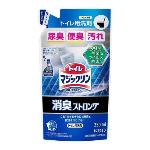 Kao Toilet Magiclean Дезодоруючий очищуючий спрей для туалету, травяний аромат, поповнення 350 мл