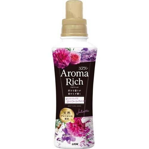 LION Soflan Aroma Rich Juliet Парфумований кондиціонер для білизни, квітковий аромат, 480 мл