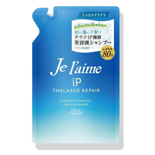 KOSE Je laime iP Thalasso Repair Essence Shampoo Moist & Smooth Зволожуючий, розгладжуючий шампунь, цитрус/квіти, поповн. 340 мл