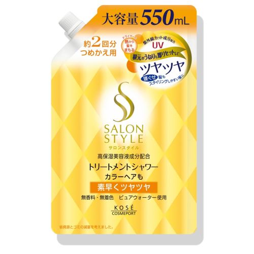 KOSE Salon Style Treatment Shower Shiny Спрей для укладання волосся, поповнення 550 мл