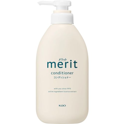 Kao Merit Conditioner Зволожуючий кондиціонер для волосся від лупи, з дозатором, 450 мл
