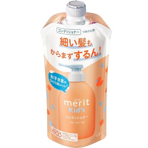Kao Merit Kids Conditioner Дитячий кондиціонер для волосся, квітковий аромат, поповнення 285 мл