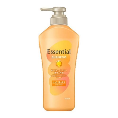 Као Essential Shampoo Moisturizing SR Зволожуючий шампунь для гладкості волосся, з дозатором, 450 мл
