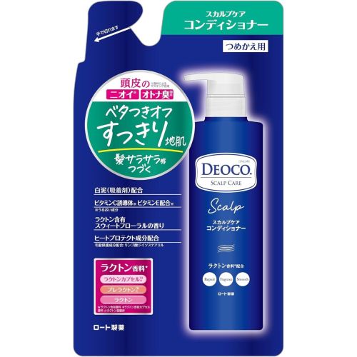 ROHTO Deoco Scalp Care Conditioner Кондиціонер для догляду за шкірою голови, поповнення 370 мл