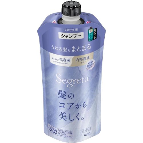 Као Segreta Shampoo Шампунь для зрілого, кучерявого волосся, поповнення 340 мл