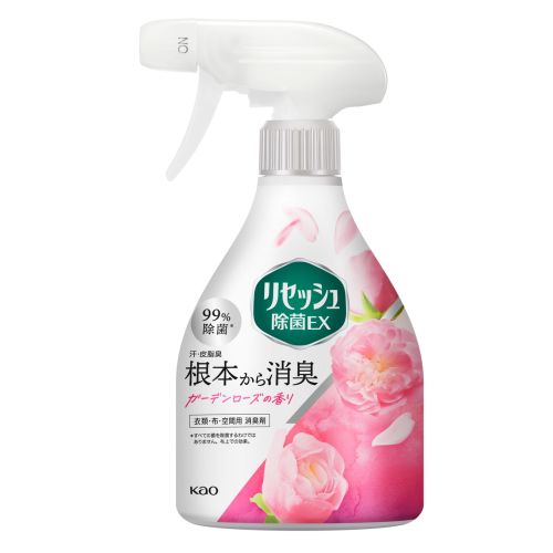 Као Lysol EX Антибактеріальний дезодорант-спрей для одягу і приміщень, проти запаху поту, аромат троянди, 370 мл
