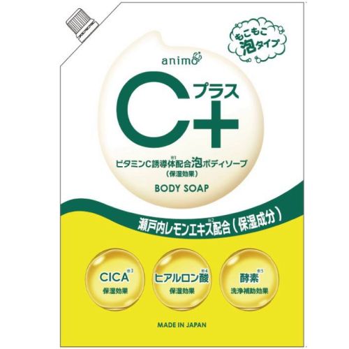 Rocket Soap C Plus Lemon Soap пінне мило для тіла з 4 похідними вітаміна С + CICA + ферменти + гіалуронова кислота попвнення 800мл