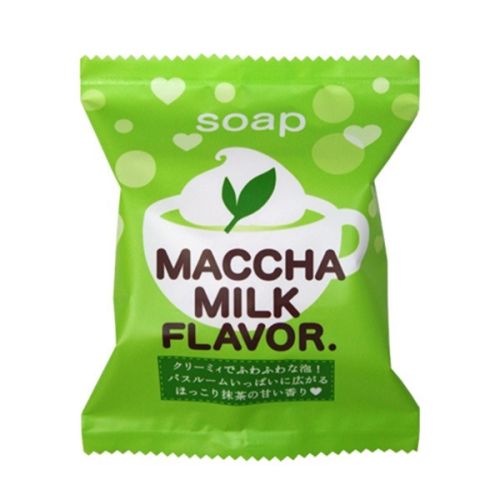 Pelican Matcha Miriku sekken Macca Milk Flavor косметичне мило з матча і екстрактом молочнокислих бактерій, 80 г