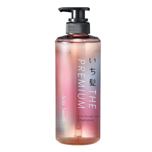 Kracie Ichikami THE PREMIUM Extra Damage Care Shampo Silky Smooth Шампунь для пошкодженого волосся, зволоження і гладкість, 480 мл