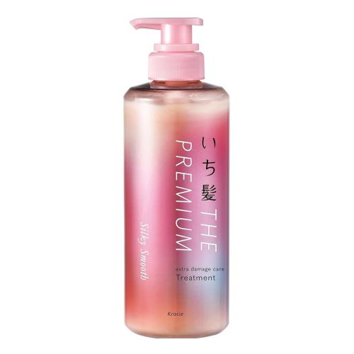 Kracie Ichikami THE PREMIUM Extra Damage Care Treatment Silky Smooth Догляд для пошкодженого волосся, зволоження і гладкість, 480г