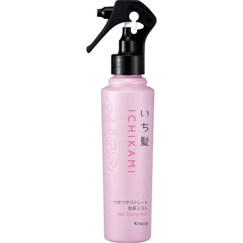 Kracie Ichikami Shiny Straight Japanese Herbal Mist Спрей для укладання, розгладження волосся, термозахист, 150 мл