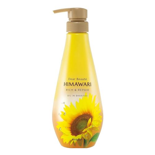 Kracie Dear Beaute HIMAWARI Oil-in Shampoo Rich & Repair Відновлючий шампунь для сухого, хвилястого волосся, 500 мл