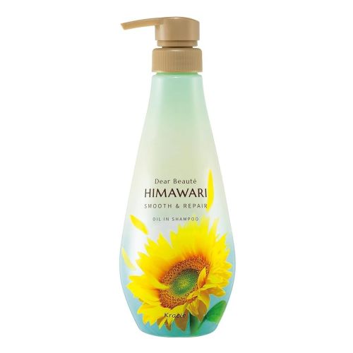 Kracie Dear Beaute HIMAWARI Oil-in Shampoo Smooth & Repair Відновлюючий шампунь для гладкості волосся, 500 мл