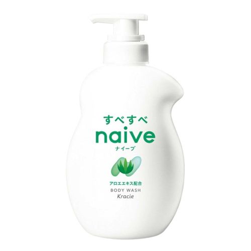 Kracie Naive Body Soap Aloe Рідке мило для тіла з екстрактом алое, 530 мл