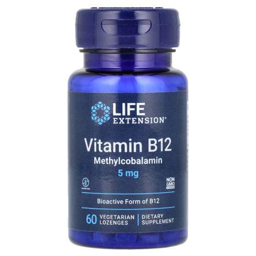 Вітамін B12 (метилкобаламін) 5 мг, 60 шт. (Life Extension)
