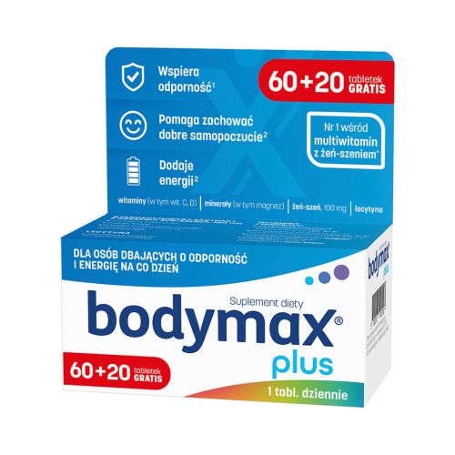Вітаміни Bodymax Plus (Бодімакс Плюс), 60+20 табл.