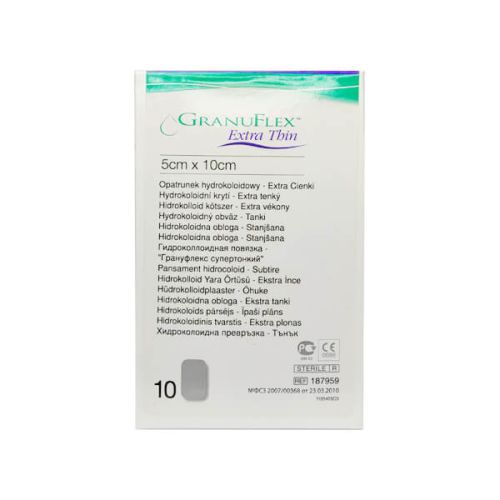 Гідроколоїдний пластир Грануфлекс (Granuflex Extra Thin), 5см*10см, США