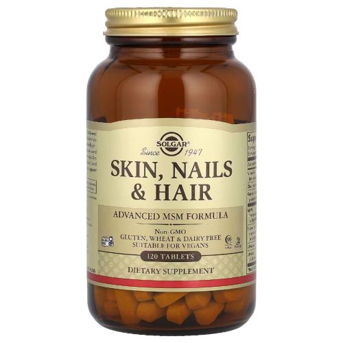 Вітаміни для волосся, шкіри та нігтів Skin, Nails & Hair, 120 таблеток (Solgar)