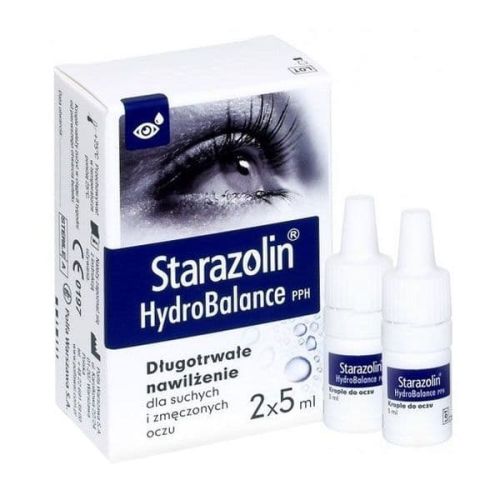 Зволожуючі краплі для очей Старазолін Гідробаланс (Starazolin HydroBalance) , 2×5мл, Польща