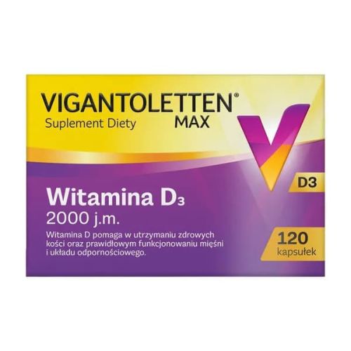 Вігантолеттен 2000 (Vigantoletten Max), Вітамін Д3, 120 капсул