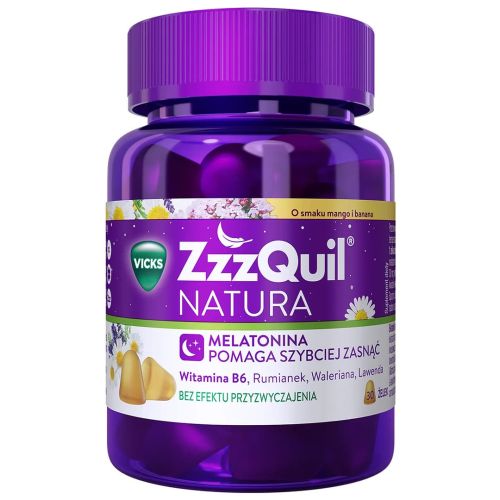 ZzzQuil Natura, для покращення сну, желейки, манго-банан 30 шт