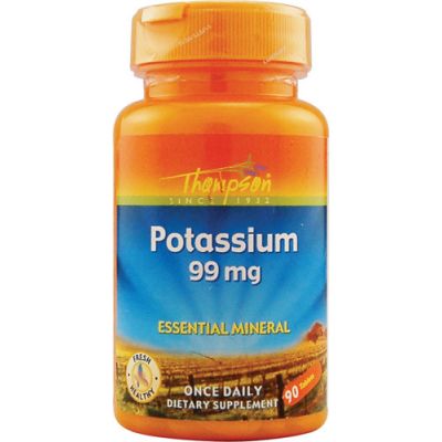 Thompson Калий в виде аминокислотного соединения, 99 мг, 90 таблеток на 30 днів прийому