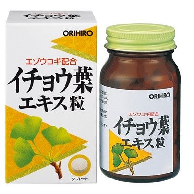 ORIHIRO Гинкго Билоба екстракт + елеутерококк + фосфадилсерин, 240 таб