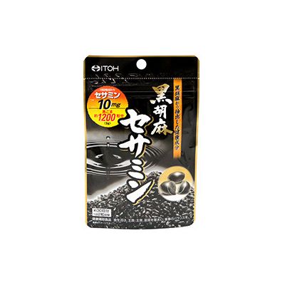 ITOH Сезамин з черного кунжута 10 мг для сжигания жира 60 ЖК на 30 днів