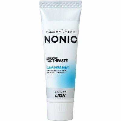 Lion Nonio Hamigaki Clear Herb Mint Профилактическая зубна паста 130 г