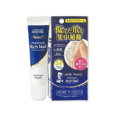 Rohto Pharmaceutical Mentholatum Rich Nail Крем для зміцнення ногтей і уходу за кутикулой, 12 г