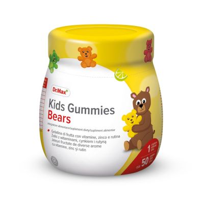 Dr.Max Kids Gummies Bears вітаміни ведмежуйки, 50 мармеладок