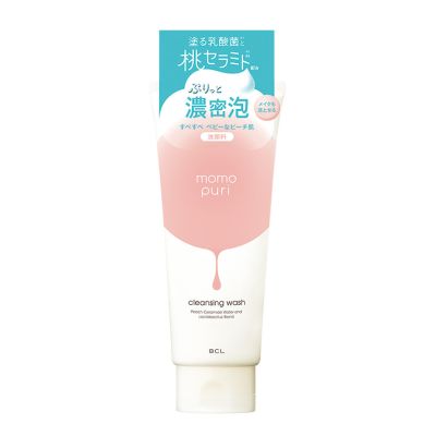 Momo puri Пінка для вмивання і зняття макіяжу з керамідами персика, молочнокислими бактеріями, ретинолом 150гр