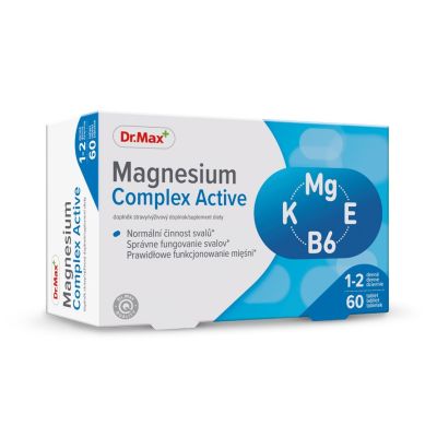 Dr.Max Magnesium Complex Active Магнію цитрат, калій, вітамін Е, вітамін В6, 60 таблеток. До 02/26 (арт. Dr.Max7116) – Замовити в Україні