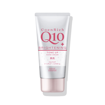 Kose Cosmeport CoenRich Q10 Whitening Tone Up освітлювальний крем для рук 80 мл