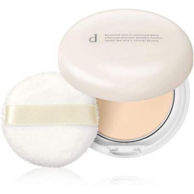 Shiseido d Program Airy Skincare Veil Компактна пудра (комплект з пудреницей і пуфом), 10 г