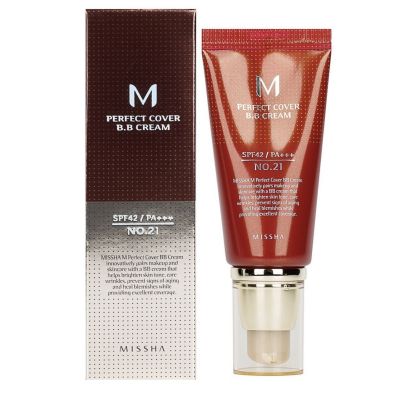 MISSHA Perfect Cover BB Cream SPF42/PA++ #21 Light Beige ВВ крем, 50 мл