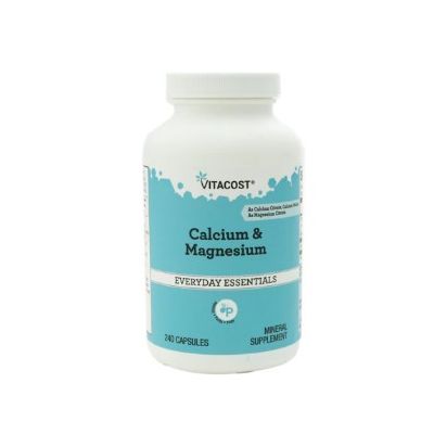 Vitacost Calcium & Magnesium, Кальций 500 мг, магний 250 мг, 240 капсул на 60 днів прийому
