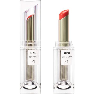 UZU by FLOWFUSHI 38 ℃ / 99F lipstick TOKYO +1: Lihgt Orange Sheer Glossy Помада-блиск 3, 8 г