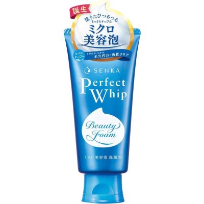 Shiseido Senka Perfect Whip Аминокислотная пінка для вмивання з гидролизатом шйолка і гіалуронової кислотою 120гр