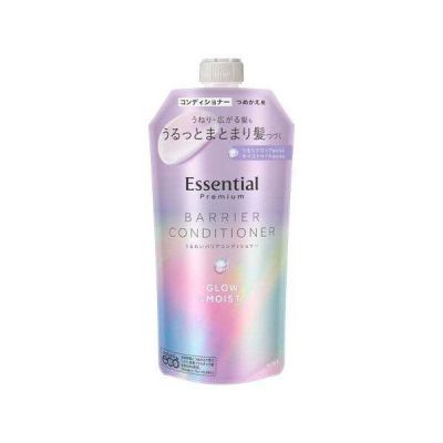 Kao Essential Premium Moisture Barrier Conditioner Glow & Moist Кондиціонер для вьющихся волосся, рефіл, 340 мл