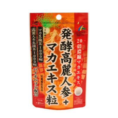 Unimat Riken Ферментований женьшень + Екстракт маки, 62 таблетки