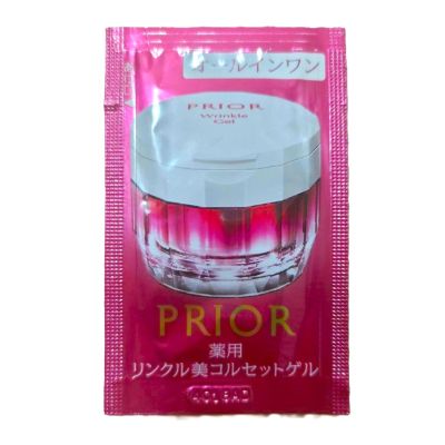 Shiseido Prior Wrinkle Gel all-in-one Легкий гель-крем від зморшок з ніацинамідом для зрілої шкіри, пробник 0, 6мл